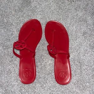Hot pink Tory Burch jelly sandals never worn